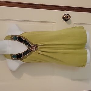 Beaded tank. Sz Large
